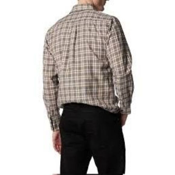 NWT Rudd & Gunn long-sleeved, button-down flannel men shirt. Features a brown, g - Picture 3 of 7